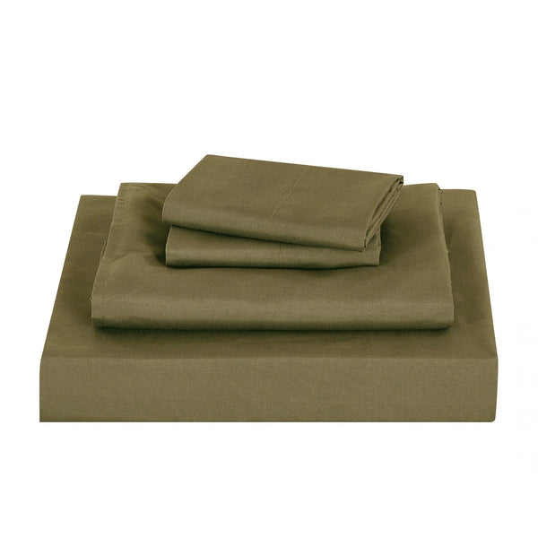9 Piece Bed-in-a-Bag Green & White Camouflage Patteren Soft Bedding Comforter Set