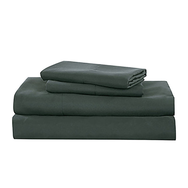 7 Piece Yellow & Gray Solid Comforter Set Soft Bedding