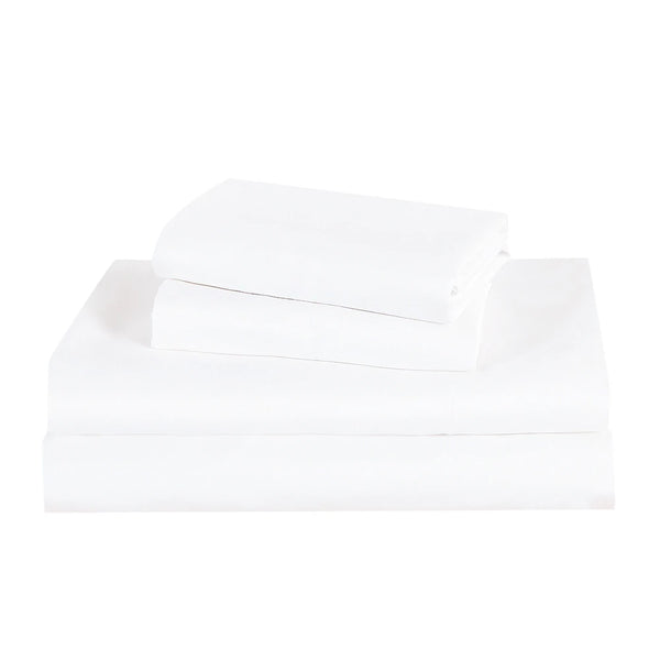 7 Piece Pink & White Solid Comforter Set Soft Bedding