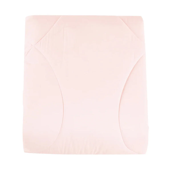 7 Piece Pink & White Solid Comforter Set Soft Bedding