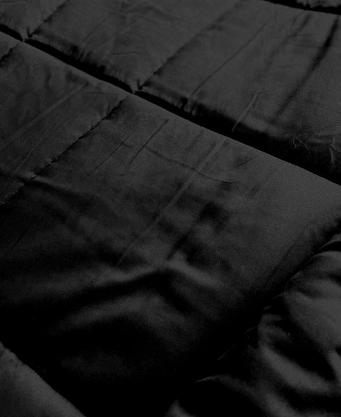 Black California King Size 7-piece Down Alternative Comforter Set
