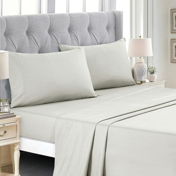 9 Piece Bed-in-a-Bag Purple Grey Floral Soft Bedding Comforter Set