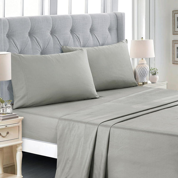 9 Piece Bed-in-a-Bag Blue Floral Solid Soft Bedding Comforter Set