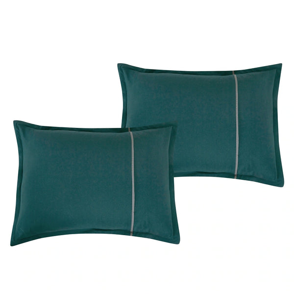 9 Piece Bed-in-a-Bag Teal Green Floral Solid Soft Bedding Comforter Set