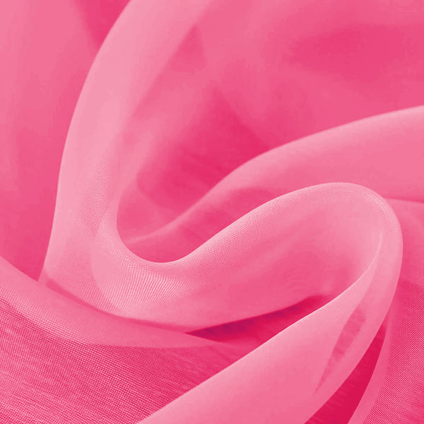 37" x 216" - Hot Pink Sheer Window Scarf Valance Topper Draping Extra Long