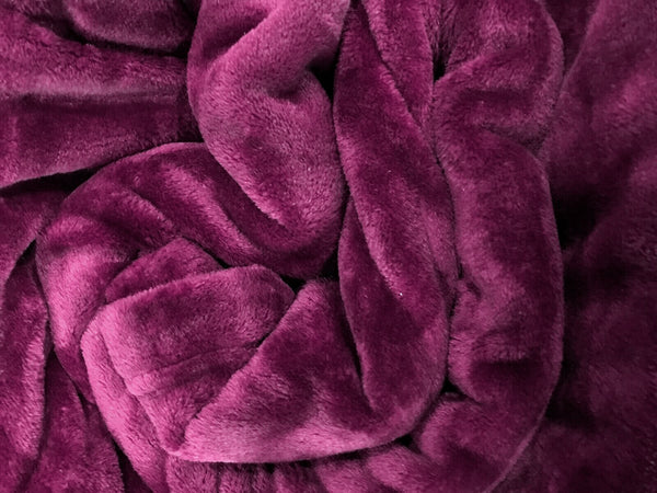 Purple 100% Polyester Solid Color Flannel Luxury Soft Micro-Fleece Ultra Plush Solid Throw Blanket Bedding