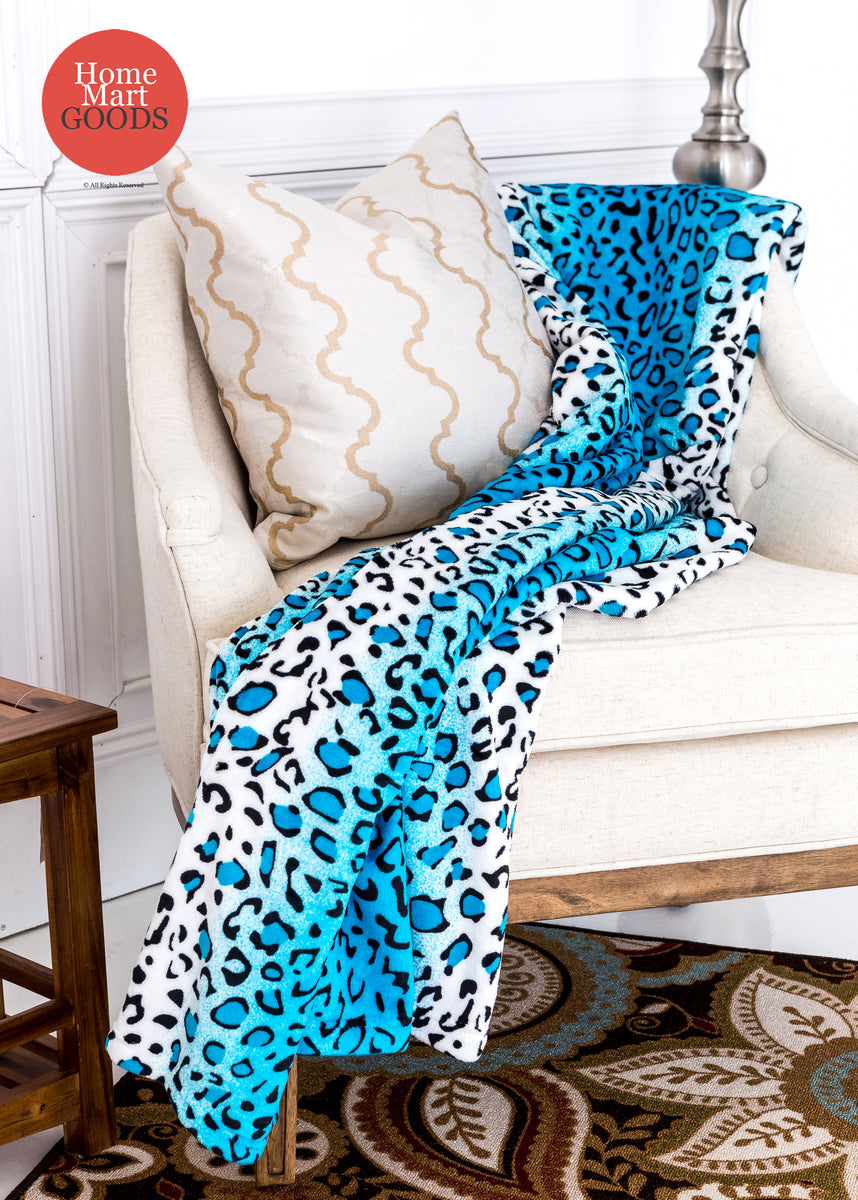 Animal print fleece discount blanket