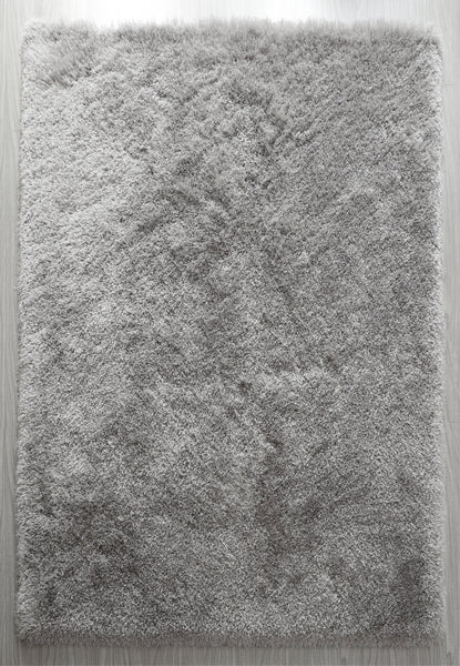 9' x 12' Silver Solid Thick Super Soft Shaggy Shag Area Rug