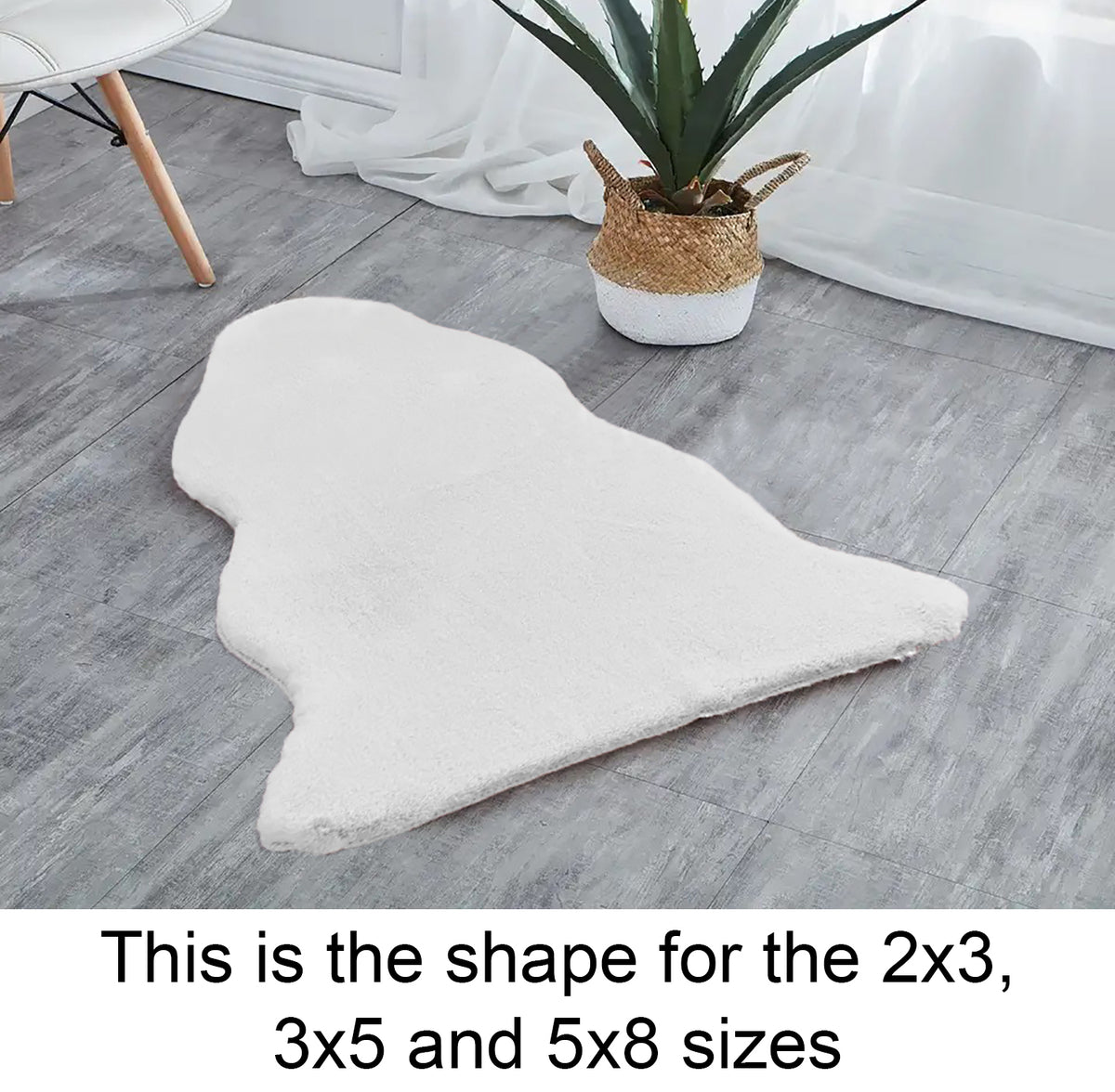 Faux bunny fur online rug