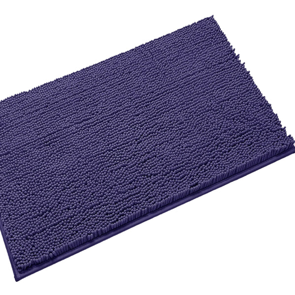 36"x24" - Blue Purple Large Soft Cozy Plush Chenille Bath Mat Bathroom Rug