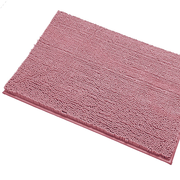 23"x15" - Mauve Soft Cozy Plush Chenille Bath Mat Bathroom Rug