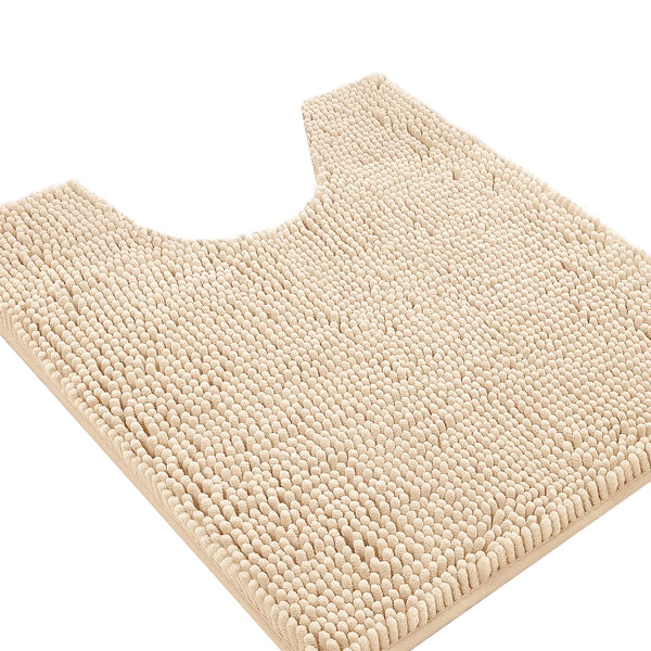 Birch Soft Cozy Plush Chenille Contour Bath Mat Bathroom Rug