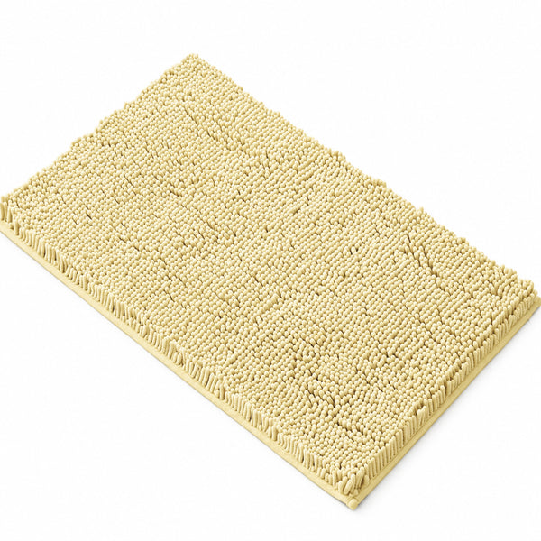 30"x20" - Yellow Soft Cozy Plush Chenille Bath Mat Bathroom Rug