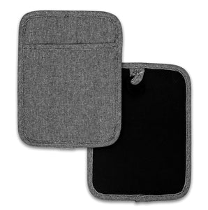 2 Pack - Black Heat Resistant Thick Soft Quilted Lining Kitchen Oven Pot Holders With Neoprene and Cotton Non-slip