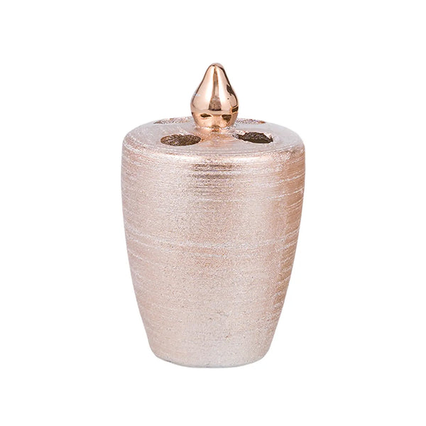 Textured Rose Golden Shimmer Bath Accessories Set - 4 Piece Set
