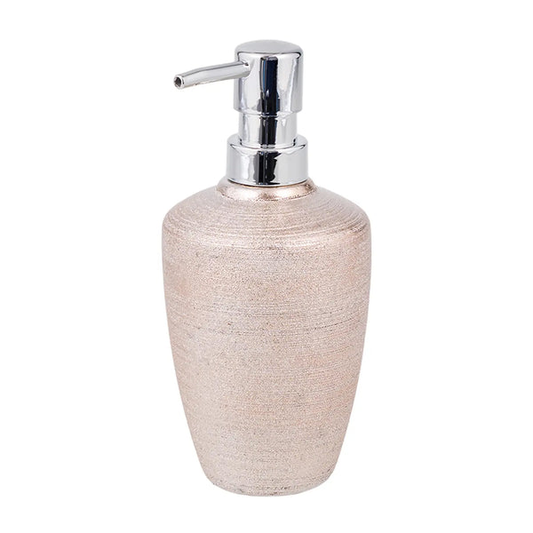 Textured Rose Golden Shimmer Bath Accessories Set - 4 Piece Set