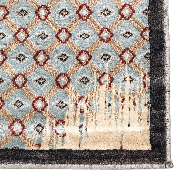 Beige Ivory Vintage Abstract Contemporary Glam Area Rug