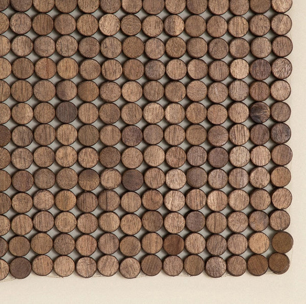 20" x 28" - Brown Non-Slip Bottom Quick Dry Natural Bath Mat