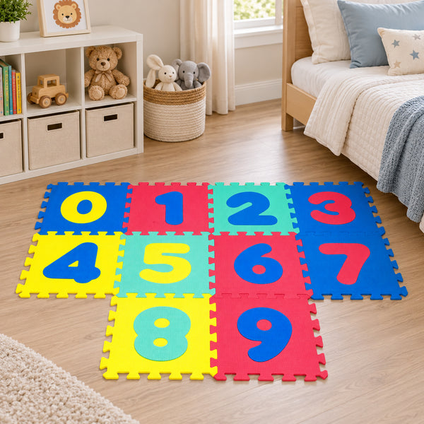 10 Piece Set - EVA Foam Interlocking Puzzle Play Mat
