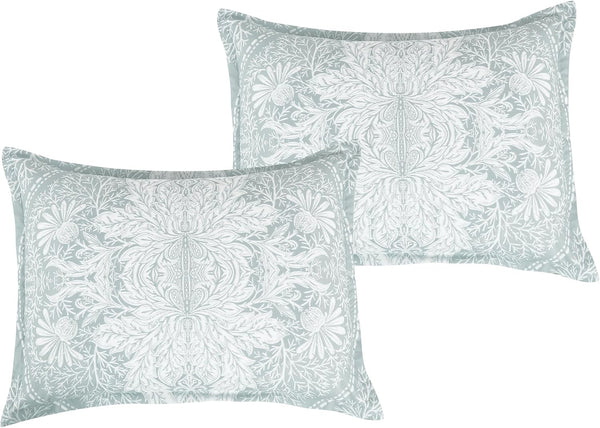 7 Piece Light Green White Paisley Bedding Comforter Set