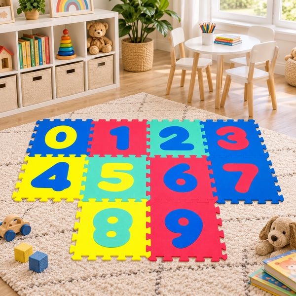 10 Piece Set - EVA Foam Interlocking Puzzle Play Mat