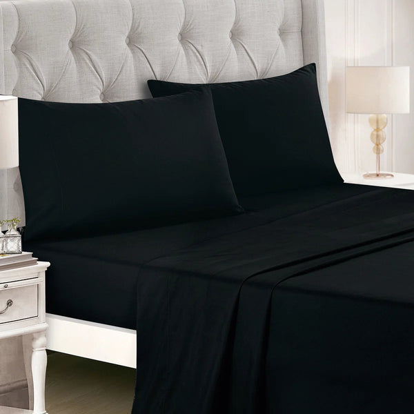 Black White Geometric Modern 9 Piece Bed-in-a-bag Comforter Set