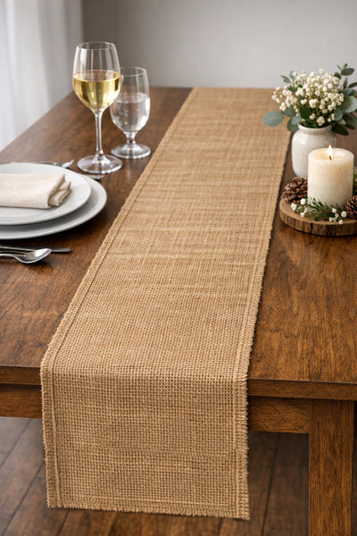 12" Wide Burlap Fabric Natural Multipurpose Fabric