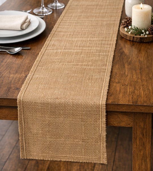 12" Wide Burlap Fabric Natural Multipurpose Fabric
