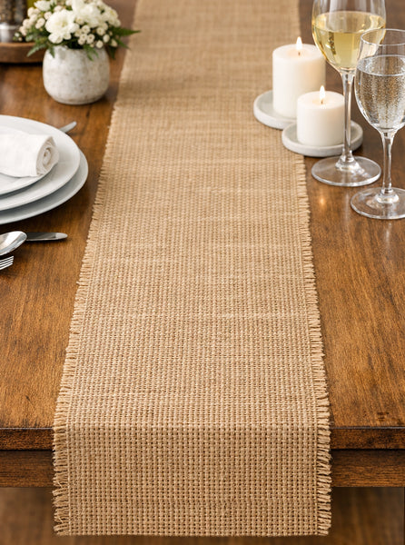 12" Wide Burlap Fabric Natural Multipurpose Fabric
