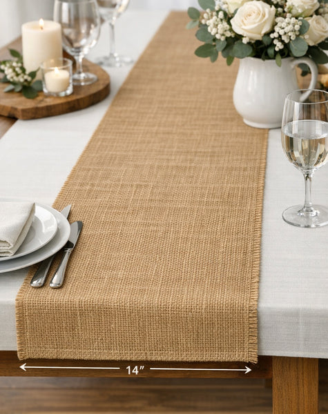 14" Wide Burlap Fabric Natural Multipurpose Fabric