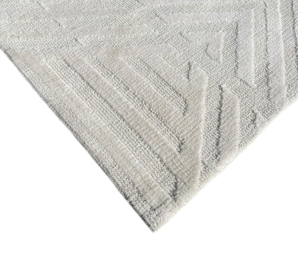 2x3 Ivory Light Cream Geometric Abstract Soft Pile Boho Minimal Door Mat Area Rug