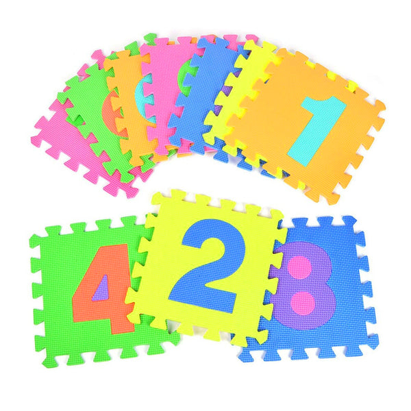 10 Piece Set - EVA Foam Interlocking Puzzle Play Mat