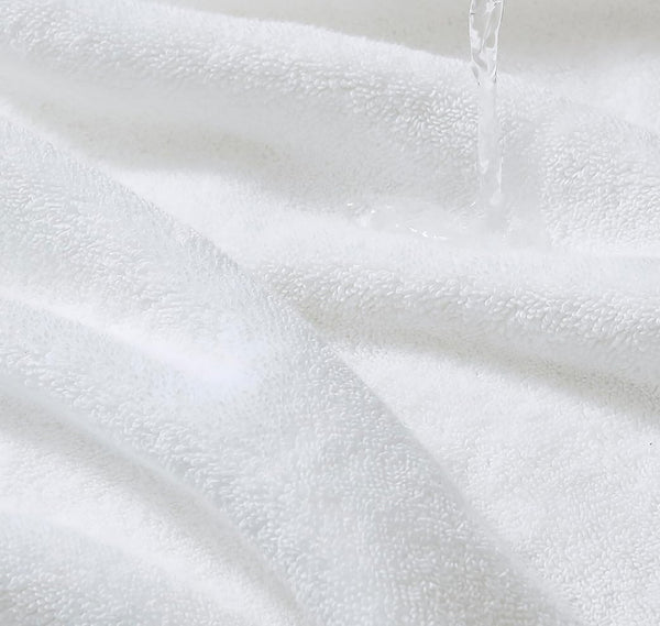 White Cotton Super Soft Lightweight Absorbent Bath Towel 27"x54"
