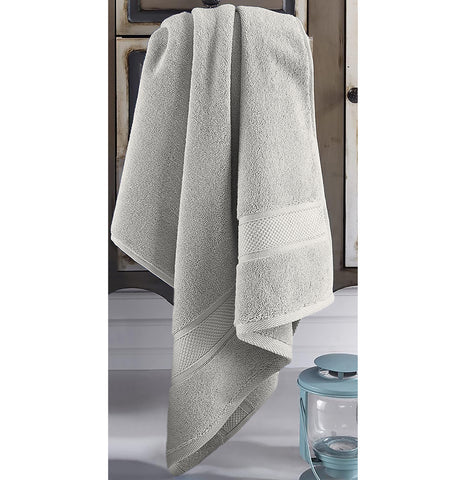 Silver Cotton Super Soft Lightweight Absorbent Bath Towel 27"x54"