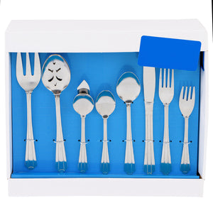 45 Piece Set - Silver Premium Stainless Steel Flatware Set