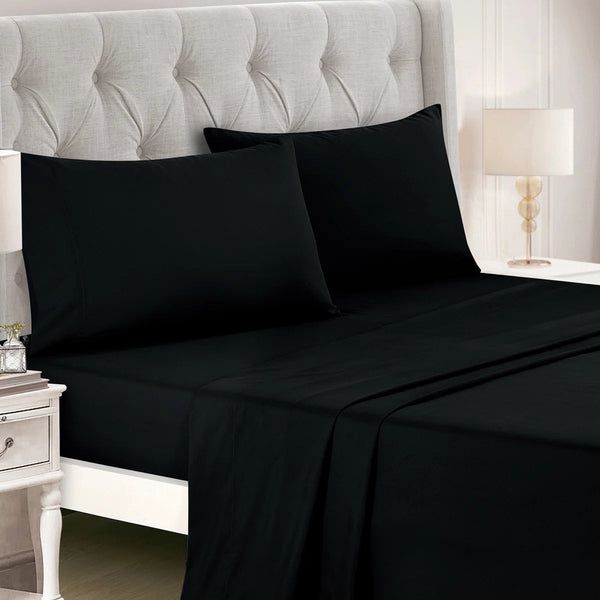 Red Black Floral Modern 9 Piece Bed-in-a-bag Comforter Set