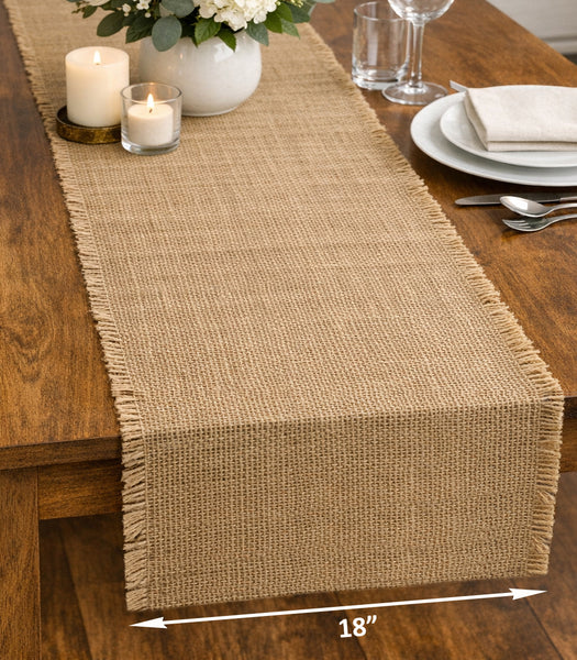 18" Wide Burlap Fabric Natural Multipurpose Fabric
