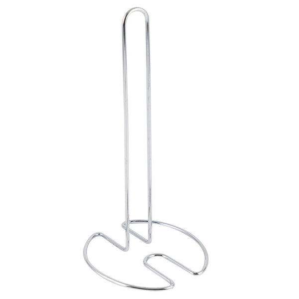 13" Tall - Silver Metal Paper Towel Holder