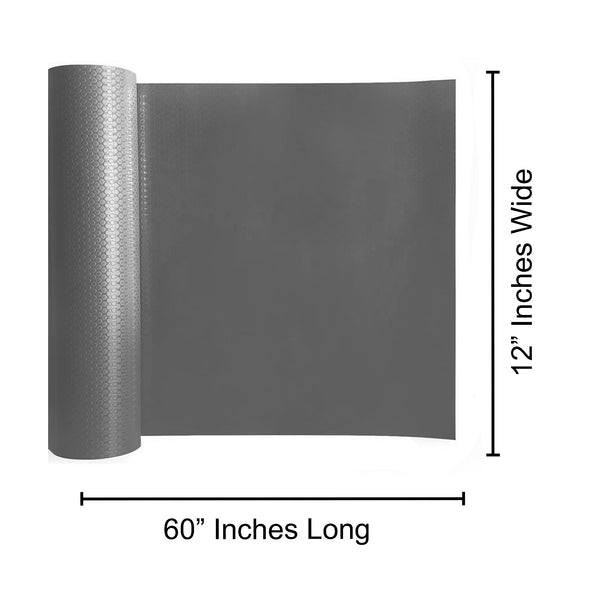 11.8"x59" Premium Shelf Drawers Liner Grey Non-Slip Adhesive-Free - 11.8" x 59"