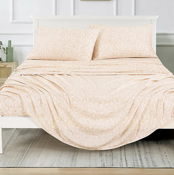 7 Piece Floral Modern Comforter Set Soft Bedding
