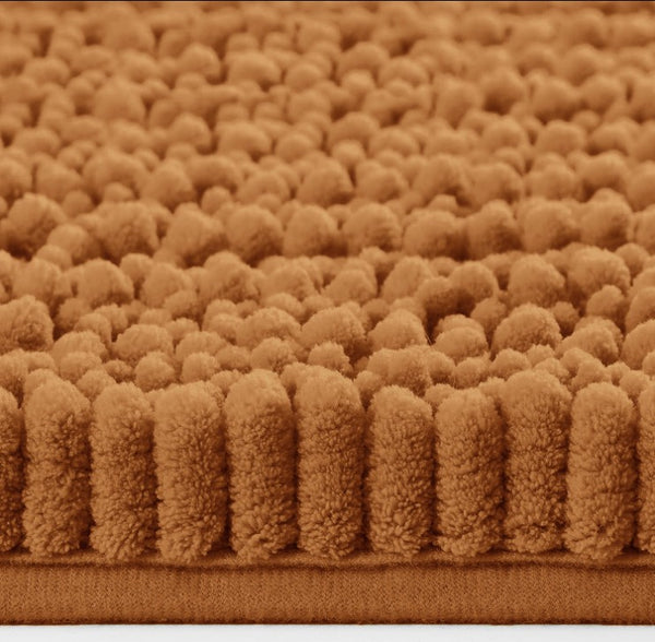 24"x16" - Large Pumpkin Soft Cozy Plush Chenille Bath Mat Bathroom Rug