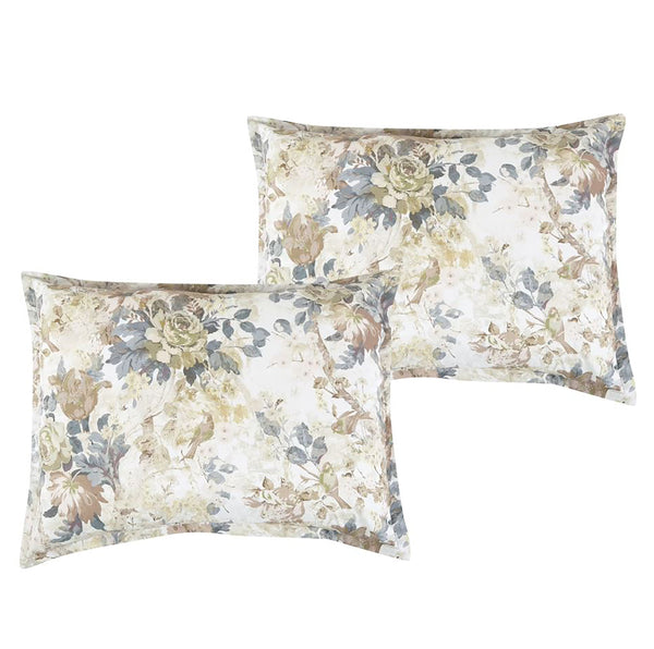 7 Piece Floral Botanical Modern Comforter Set Soft Bedding