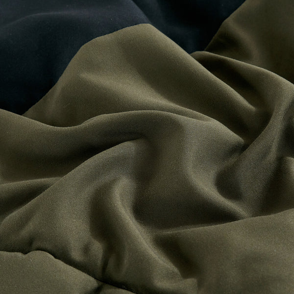 Green Black Geometric Modern 9 Piece Bed-in-a-bag Comforter Set
