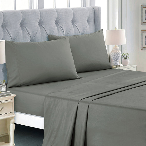 Rust and Grey Striped Geometric Modern 9 Piece Bed-in-a-bag Comforter Set