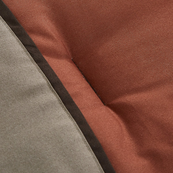 Rust Brown Geometric Modern 9 Piece Bed-in-a-bag Comforter Set