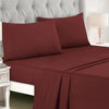 Burgundy Black Striped Geometric Modern 9 Piece Bed-in-a-bag Comforter Set