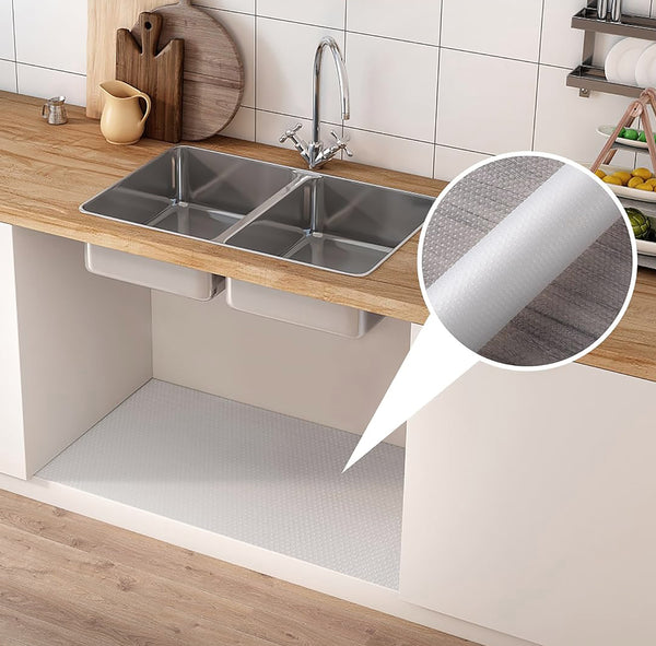 11.8"x59" Premium Shelf Drawers Liner Clear Transparent Non-Slip Adhesive-Free - 11.8" x 59"