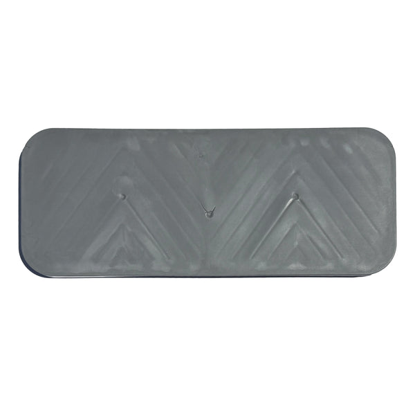 Grey Non-Slip TPR Kitchen Sink Sponge Holder Tray Mat - 2 Pack
