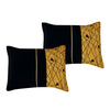 7 Piece Yellow Black Geometric Modern Comforter Set Soft Bedding