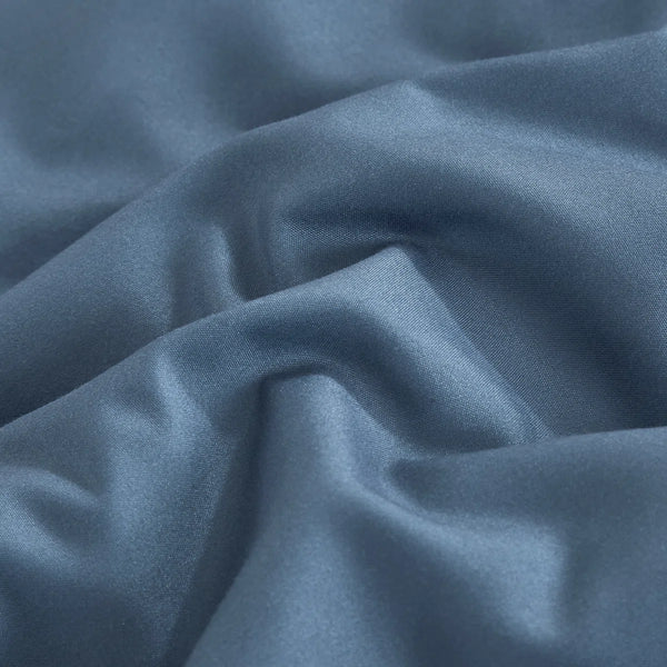 Blue Grey Solid Geometric Modern 9 Piece Bed-in-a-bag Comforter Set